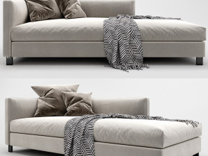 molteni lucas chaise lounge 3D 模型