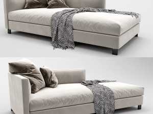 molteni lucas chaise lounge 3D 模型
