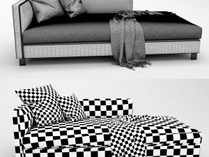 molteni lucas chaise lounge 3D 模型