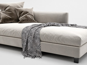 molteni lucas chaise lounge 3D 模型