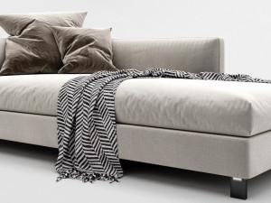 molteni lucas chaise lounge 3D 模型