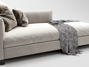 molteni lucas chaise lounge 3D 模型