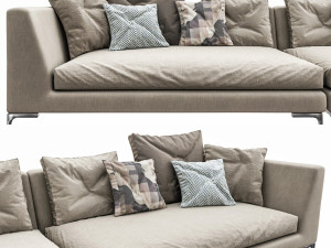 bebitalia charles sofa Modello 3D