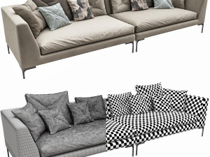 bebitalia charles sofa Modello 3D
