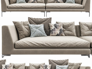 bebitalia charles sofa Modello 3D