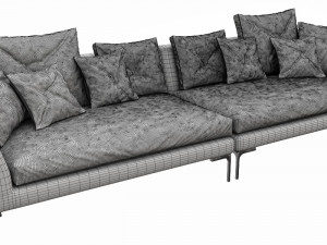 bebitalia charles sofa Modello 3D