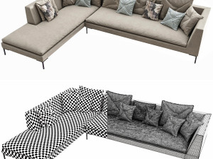 bebitalia charles sofa 2 Model 3D