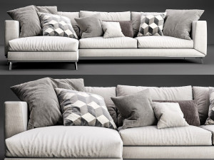 boconcept fargo chaise lounge Modelo 3D