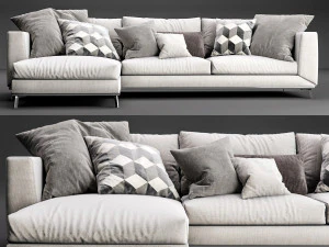 chaise longue fargo boconcept Modello 3D