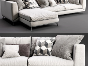 boconcept fargo chaise lounge 3D Модель