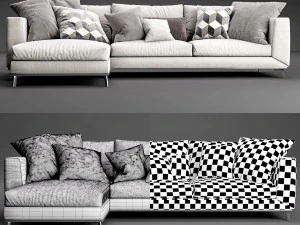 boconcept fargo chaise lounge 3D Model