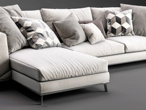 boconcept fargo chaise lounge 3D Модель