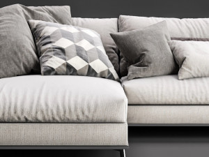 boconcept fargo chaise lounge 3D Модель