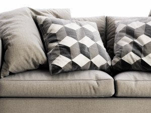 boconcept cenova 2 seater 3D 模型