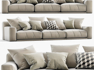 poliform paris seoul 3 seater 3D Модель