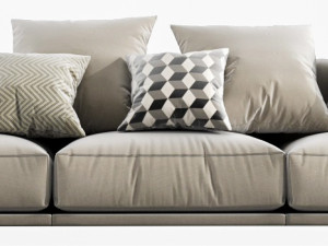 poliform paris seoul 3 seater 3D Модель