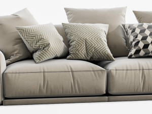 poliform paris seoul 3 seater 3D Модель
