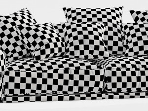 poliform paris seoul 3 seater 3D Модель