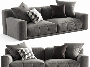 poliform paris seoul 3 seater 3D Model