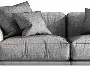 poliform paris seoul 3 seater 3D मॉडल