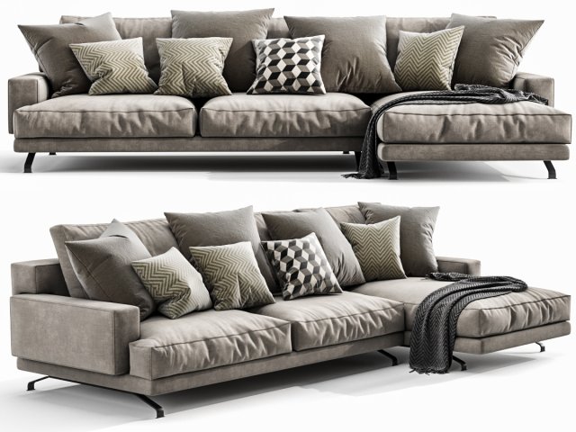 lemamobili mistique chaise lounge 3D Model .c4d .max .obj .3ds .fbx .stl .blend 