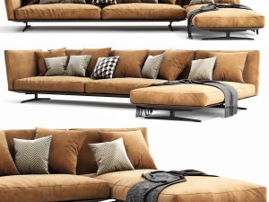 flexform evergreen chaise lounge Model 3D
