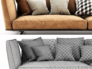 flexform evergreen chaise lounge 3D Model