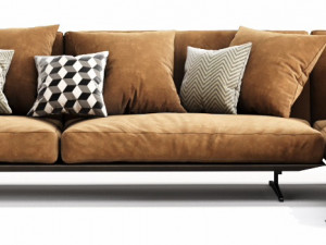flexform evergreen chaise lounge Model 3D