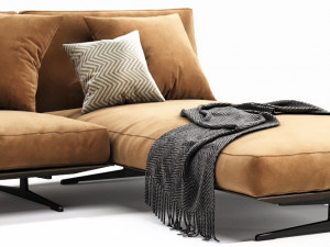 flexform evergreen chaise lounge Model 3D