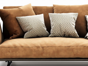 flexform evergreen chaise lounge Model 3D