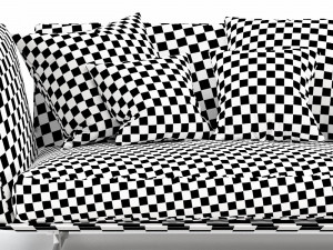 flexform evergreen chaise lounge Model 3D