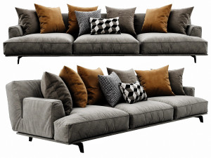 poliform tribeca 3 seater 3D मॉडल
