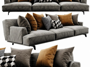 poliform tribeca 3 seater 3D Model