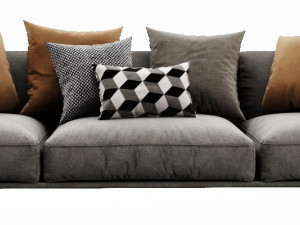 poliform tribeca 3 seater 3D Model
