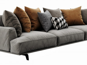poliform tribeca 3 seater 3D Model