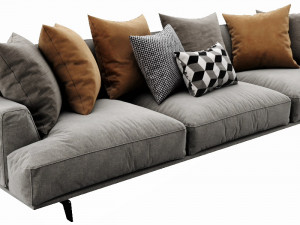 poliform tribeca 3 seater 3D Model