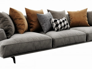 poliform tribeca 3 seater 3D Model