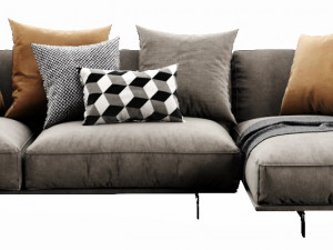 poliform tribeca chaise lounge 3D 모델