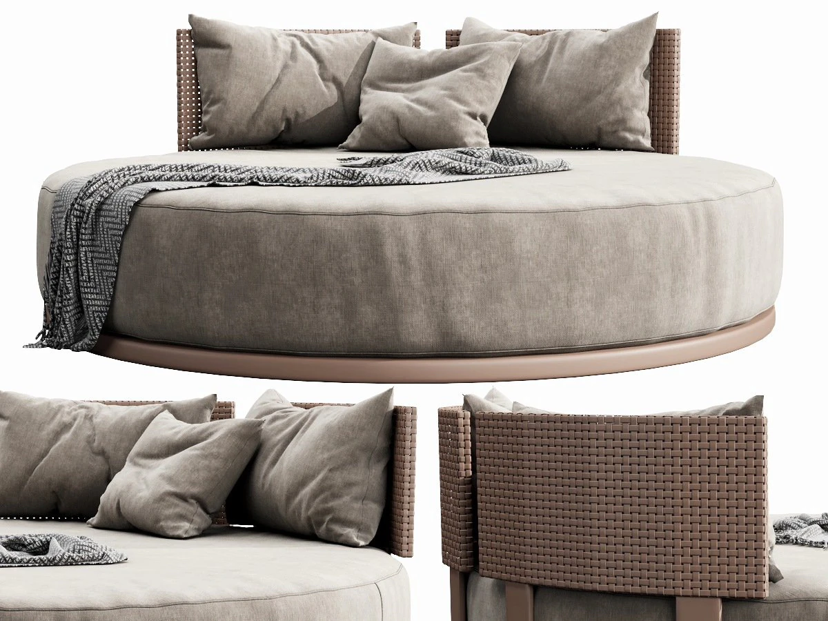 skyline windsor daybed carbon 3D Model .c4d .max .obj .3ds .fbx .stl .blend 