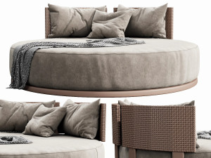 skyline windsor daybed carbon 3D Model