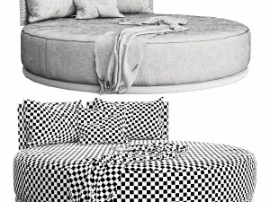 skyline windsor daybed carbon 3D Model
