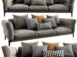 flexform adda 3 seater 3D Model
