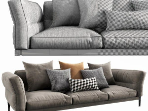 flexform adda 3 seater 3D Model