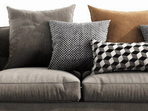 flexform adda 3 seater 3Dモデル