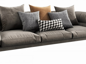 flexform adda 3 seater 3Dモデル