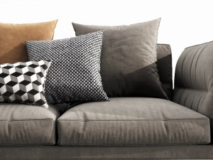 flexform adda 3 seater 3Dモデル
