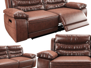 harveys monterano recliner sofa non recliner 3D Model