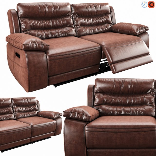 harveys monterano recliner sofa non recliner 3D Model in Sofa 3DExport