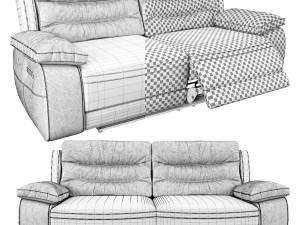 harveys monterano recliner sofa non recliner 3D Model