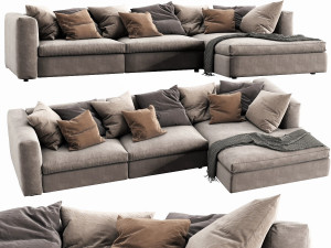 poliform dune with chaise lounge 3D Model